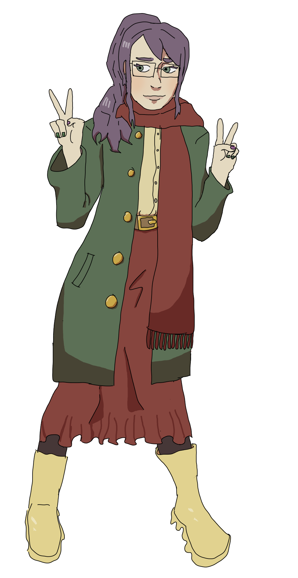 my oc, yuuko. this was her first redesign. may 29th, 2023.